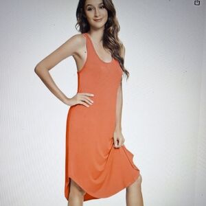 Sleeveless Orange Nightgown
